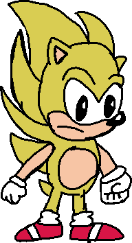 Sonic 2 Drawing styled Fleetway Super Sonic from V by Abbysek on DeviantArt