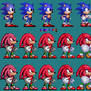 Sonic 1 and 2 - Edited Prototype Knuckles Sprite