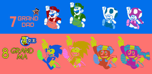 Title Theme & Ending - 7 Grand Dad 7-8 GRAND DAD-MA Title Screen Style SMM2 and SSB2 by Abbysek on DeviantArt