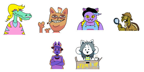 Undertale Shop Layout All Undertale Vendors by Abbysek on DeviantArt