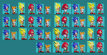 Sonic Style Sprites - Original and Custom by Abbysek on DeviantArt