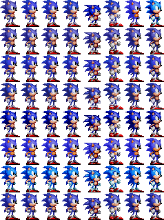 Sonic 2 sprite edit + Sonic 3D on Sonic 2 pallete by DanielNeris on  DeviantArt