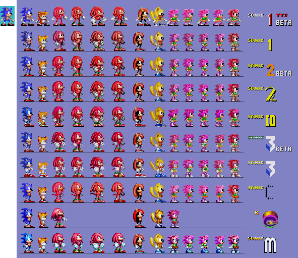 Amy Sprite Sheet by ZMK30 on DeviantArt