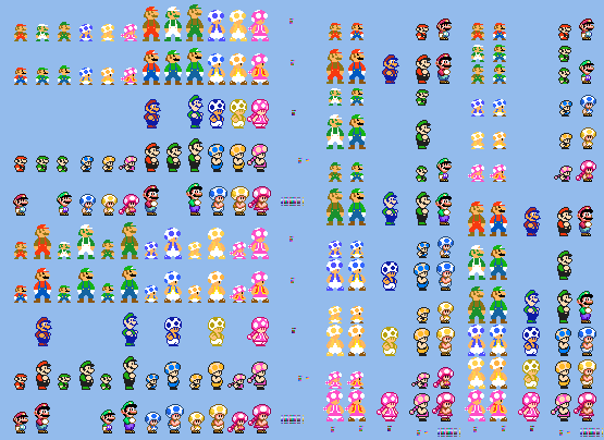 NSMB Series Players in SMM2 - Arrange 3 by Abbysek on DeviantArt