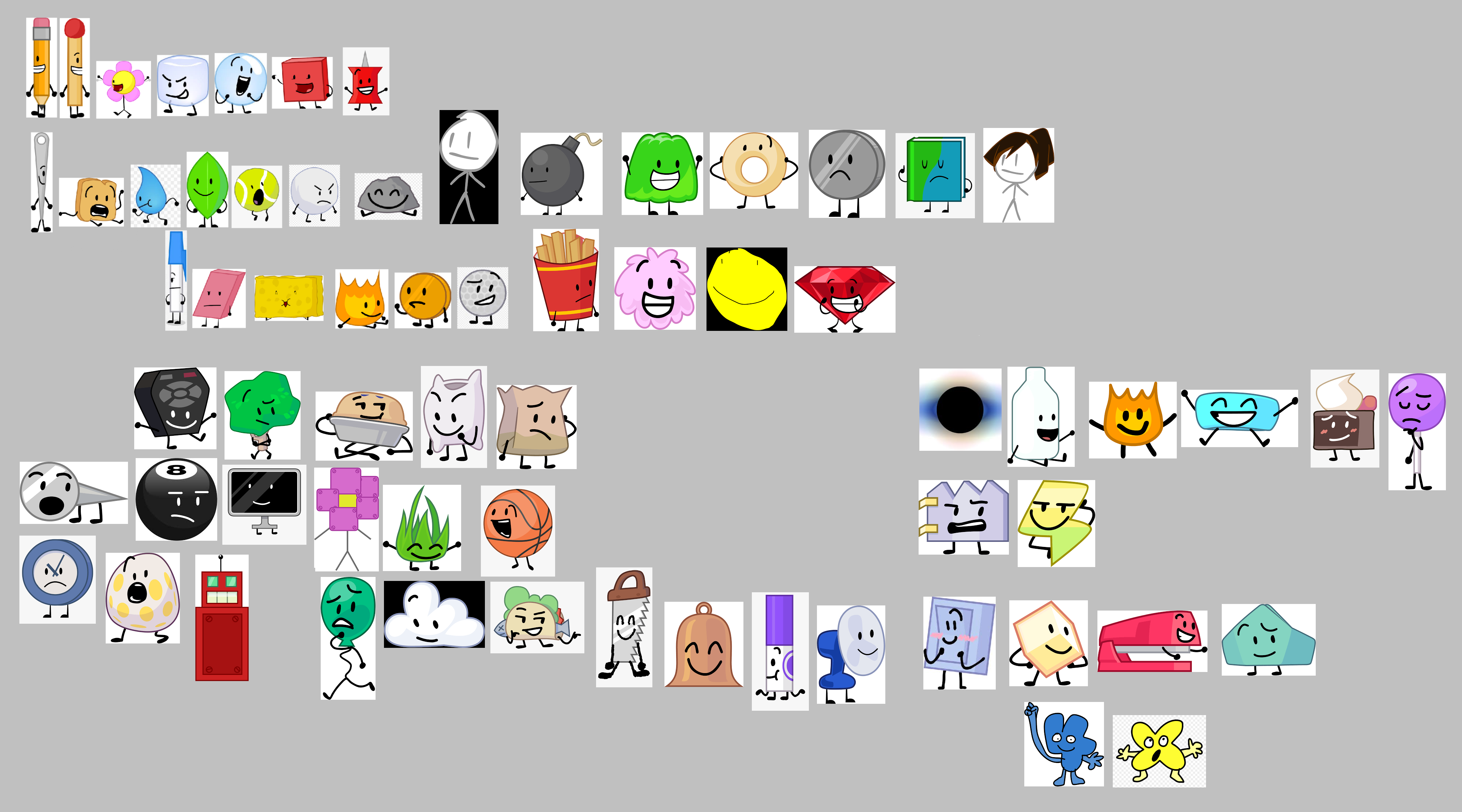 Bootleg bfdi characters