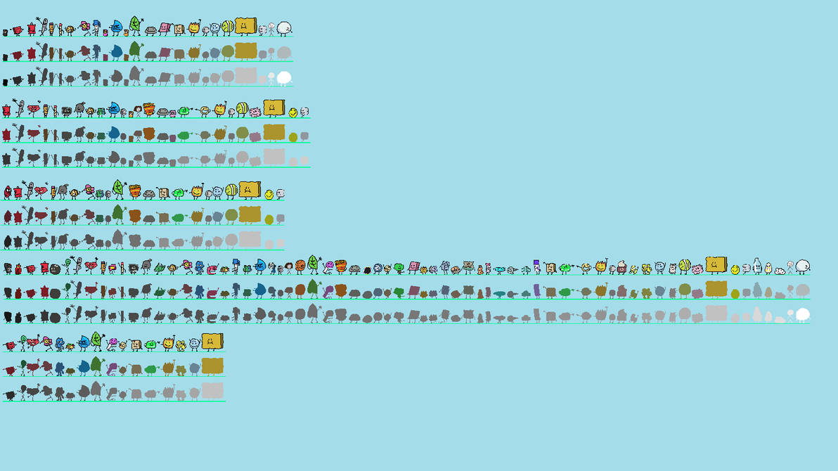 BFDI Series Silhouette by Abbysek on DeviantArt