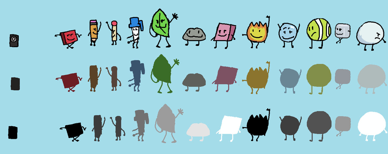 Bfb Merges BFDI After Merge Characters but Ascending Order by Abbysek on DeviantArt