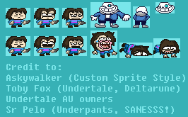 Custom / Edited - Undertale Customs - Sans (Deltarune Battle-Style