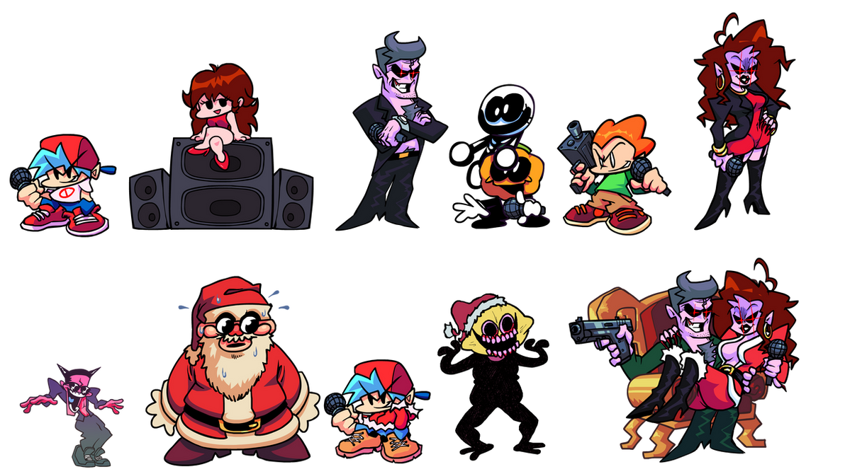 Friday Night Funkin' Characters HQ by Abbysek on DeviantArt