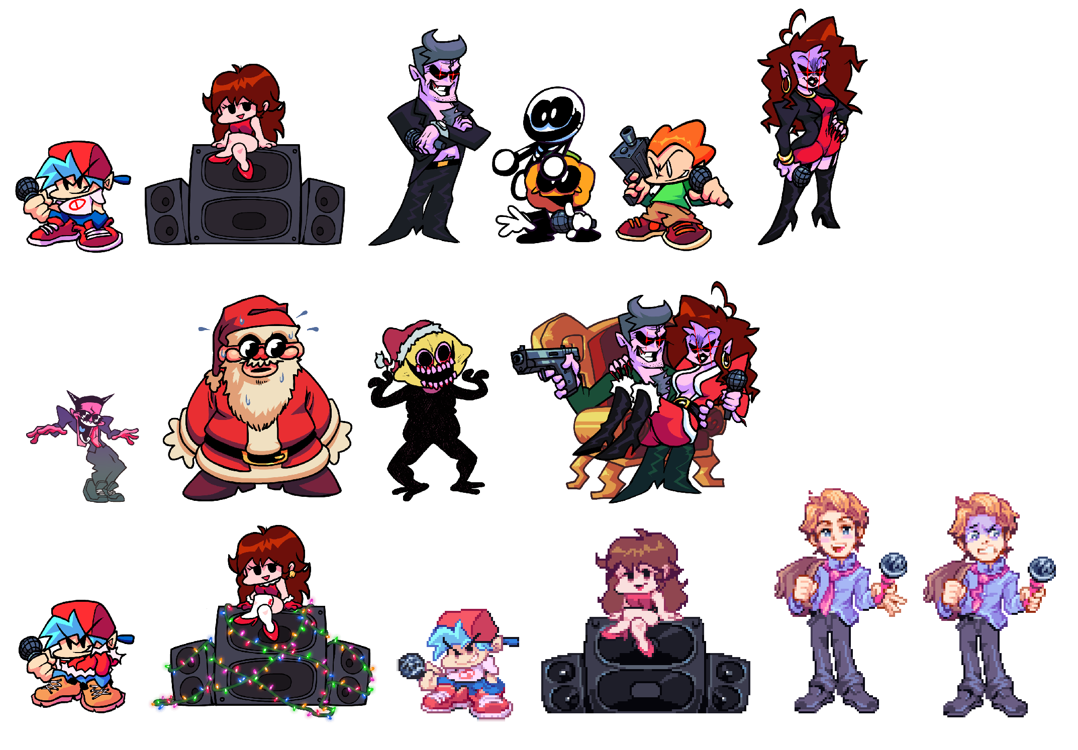 Friday Night Funkin Characters Resized By Abbysek On Deviantart Friday Night Funkin Characters Resized By Abbysek On Deviantart