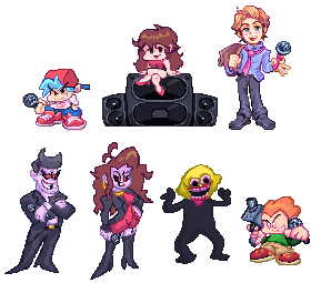 Friday Night Funkin Pixel Styled Other Characters By Abbysek On Deviantart Friday Night Funkin Pixel Styled Other Characters By Abbysek On Deviantart