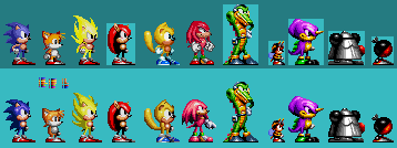 10x Chaotix 32X Knuckles Styled Sonic Mania Player by Abbysek on