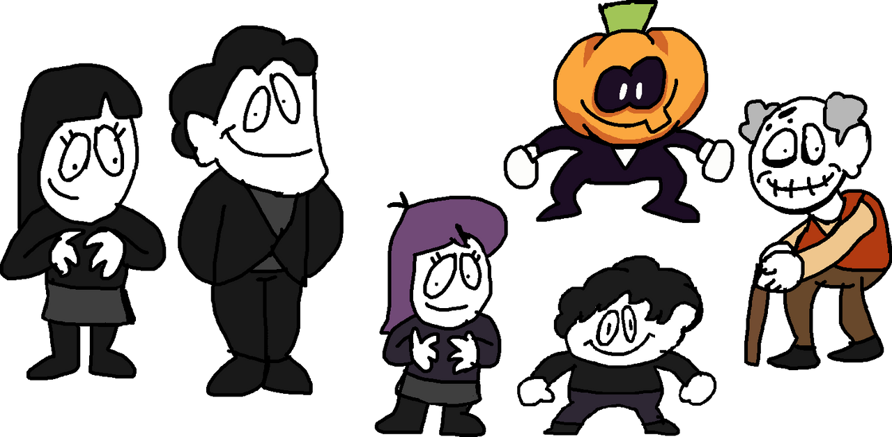 Sr Pelo S Spooky Month Customs Pump S Family By Abbysek On Deviantart