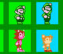 Super Mario  Sonik 2 NES Bootleg Styled 4 Players