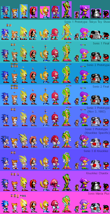 CodenameGamma🏳️‍⚧️ on X: The Sonic Mania Sprites in S3k. all it took was  some code moving sadly the S2 sprites caused crashing. gonna try the S1  sprites for sonic next. #SonicOrgins  /