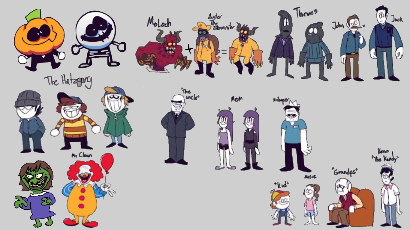 UPDATED) every character and names : r/spookymonth