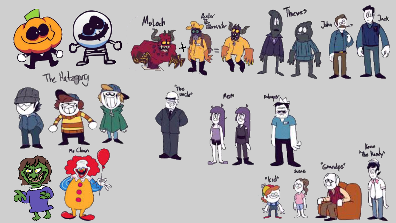 Sr Pelo Spooky Month Characters (7.81 MB) by Abbysek on DeviantArt