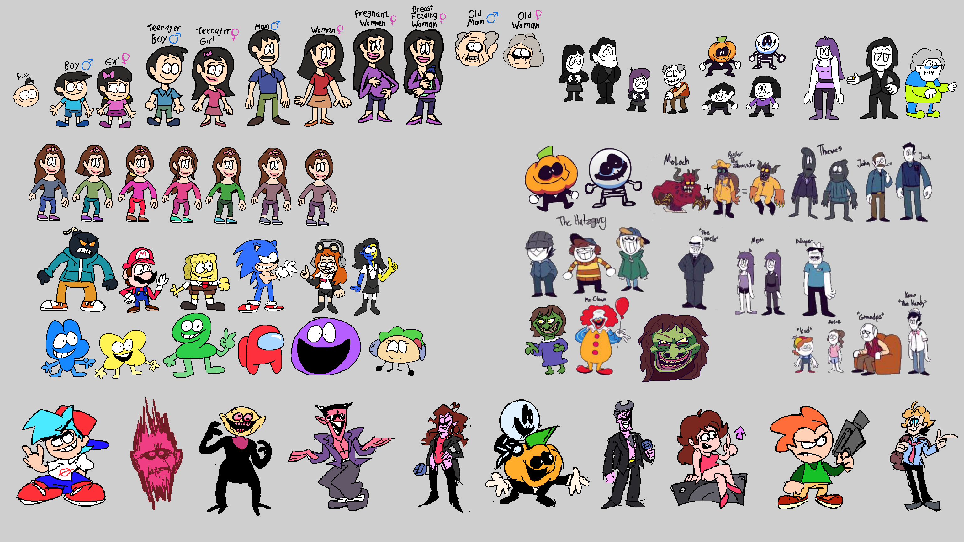 i gave the some of the spooky month characters skin color bc im in