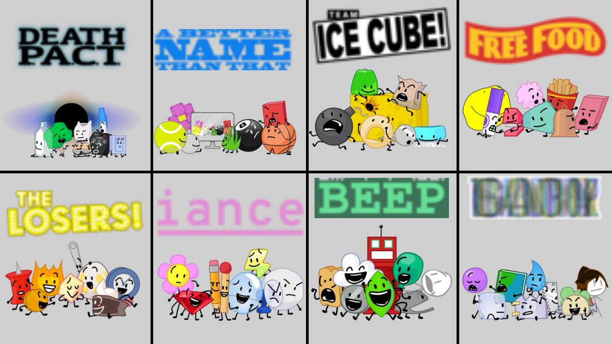 4x2 Grid - Battle For BFDI Teams by Abbysek on DeviantArt