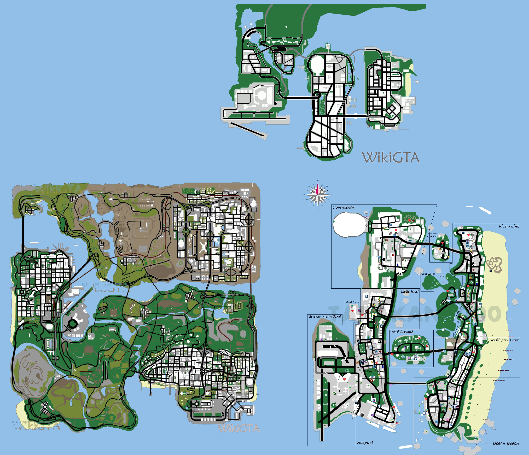 All Gta Maps Combined