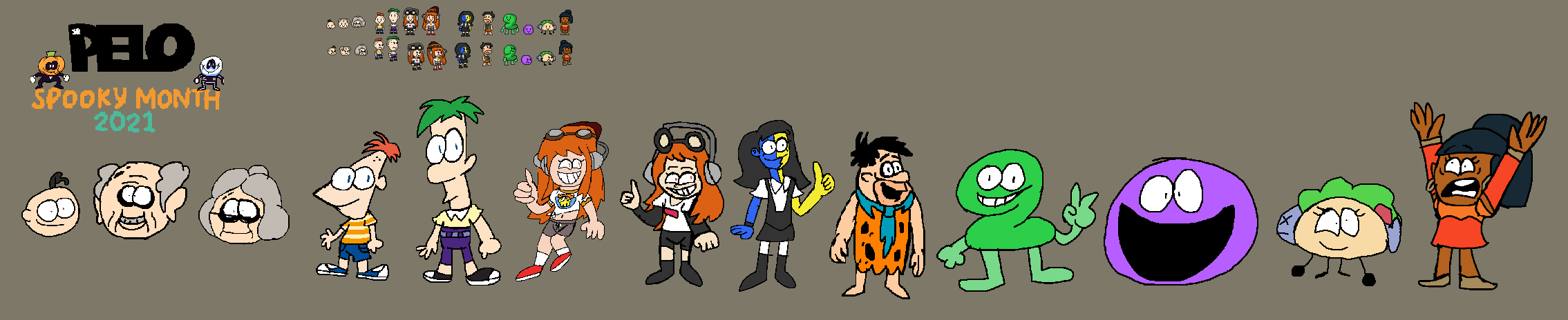 The Sr Pelo's Spooky Month Cast by Abbysek on DeviantArt