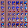 5 Sonics in Different Game Style Palettes 2