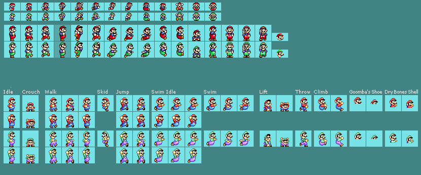 SMM2 SMB1 Mario and Luigi SMAS Style but with Supe by Abbysek on DeviantArt
