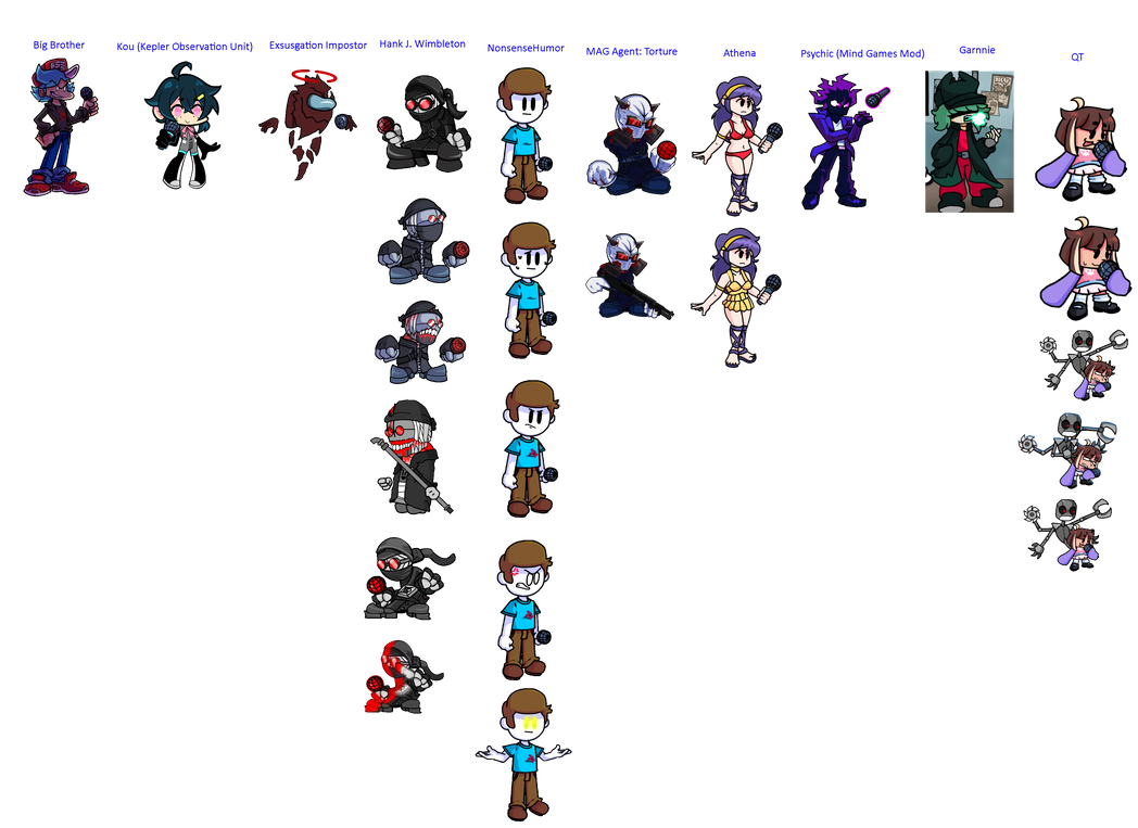 Fnf Rk Friday Night Funkin Mod Characters Collection 8 by Abbysek on DeviantArt