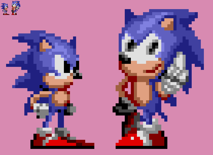 Xeric on X: My Sonic 1 style set so far~ #sprites #pixelart