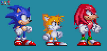 10x S2 Tails in Sonic 3 and Knuckles Style Sprite