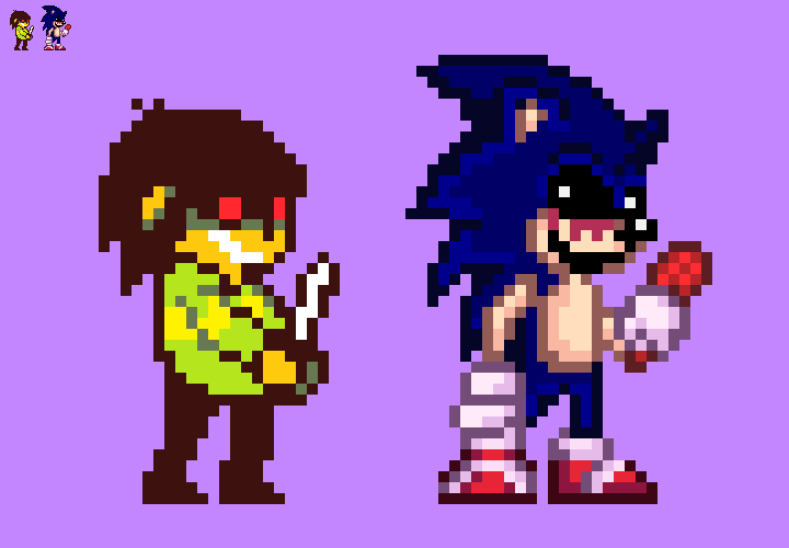 Friday Night Funkin' - Sonic.exe Remade Sprites by tent2 on DeviantArt