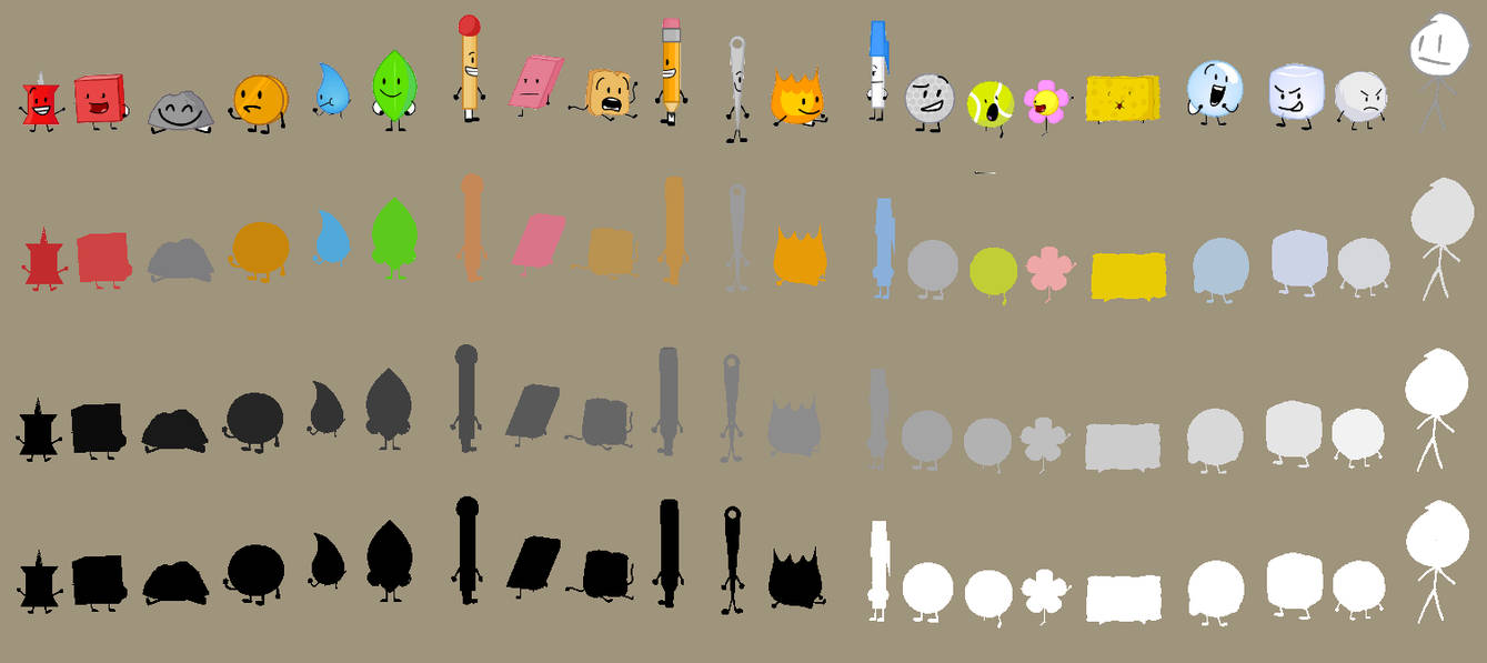 21 Original BFDI Contestants Ascended by Abbysek on DeviantArt