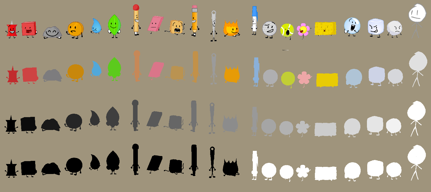 21 Original BFDI Contestants Ascended by Abbysek on DeviantArt