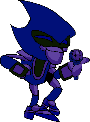 Derik on X: A drawing of @Tooni_KT's Super Metal Majin Sonic