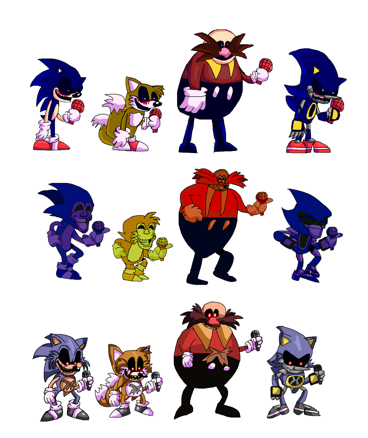 Sonic 2 Drawing styled Sonic.Exe-Lord X Combinatio by Abbysek on DeviantArt