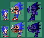 Majin sonic sprite sheet V2 by 3-BingoBingo on DeviantArt