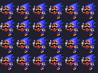 Majin Sonic - Concept Idle/Impatient Sprites by RetroReimagined on