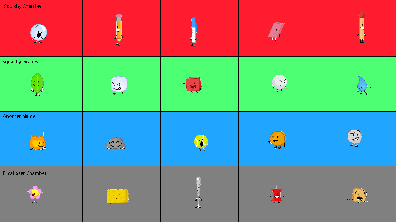 New Grid - Battle for Dream Island BFDI Season 1 T by Abbysek on DeviantArt