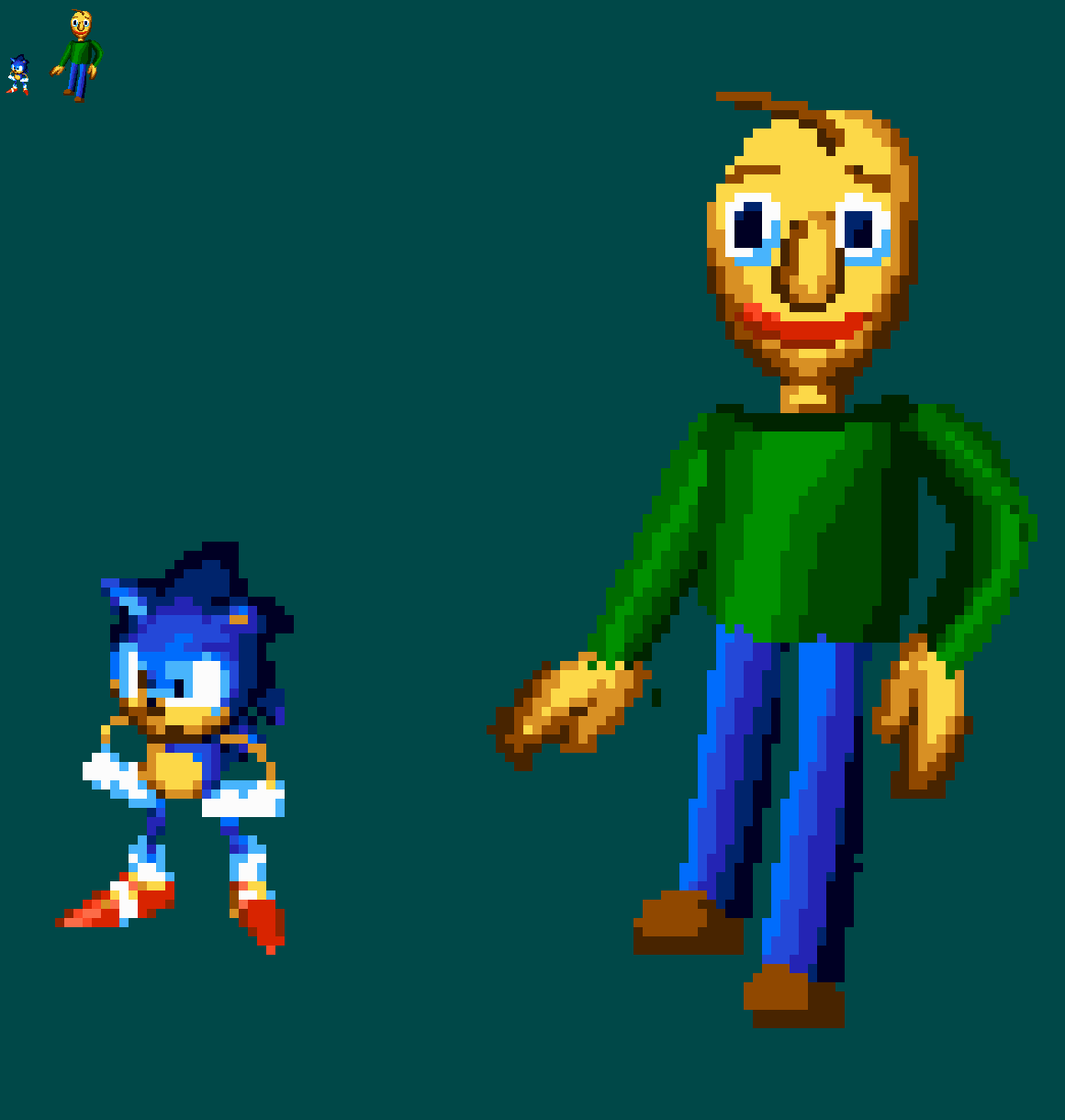 Movie Sonic sprite by ThatDudeThatDraws on Newgrounds