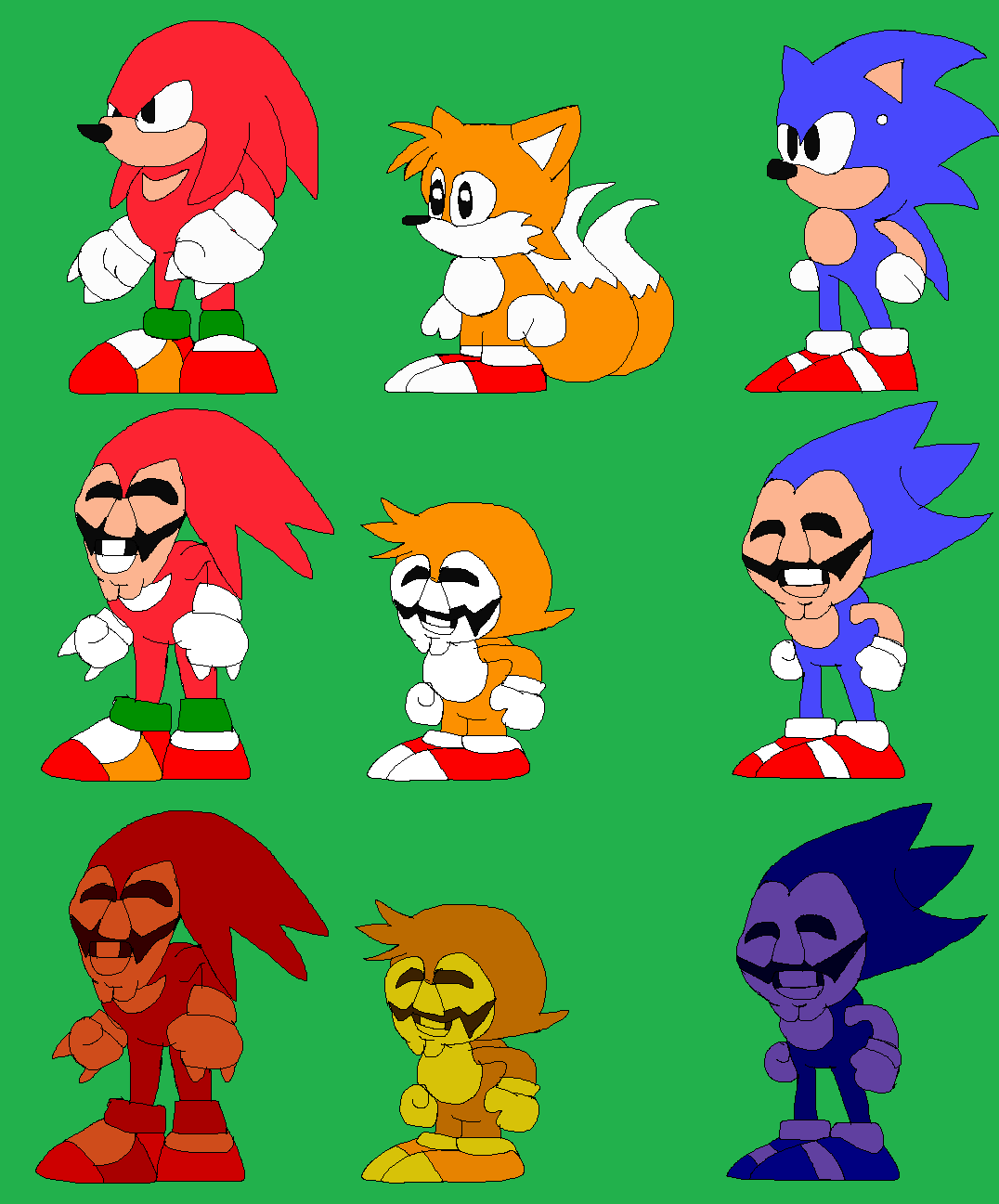 Majin Sonic sprites in my style by TFagames on DeviantArt