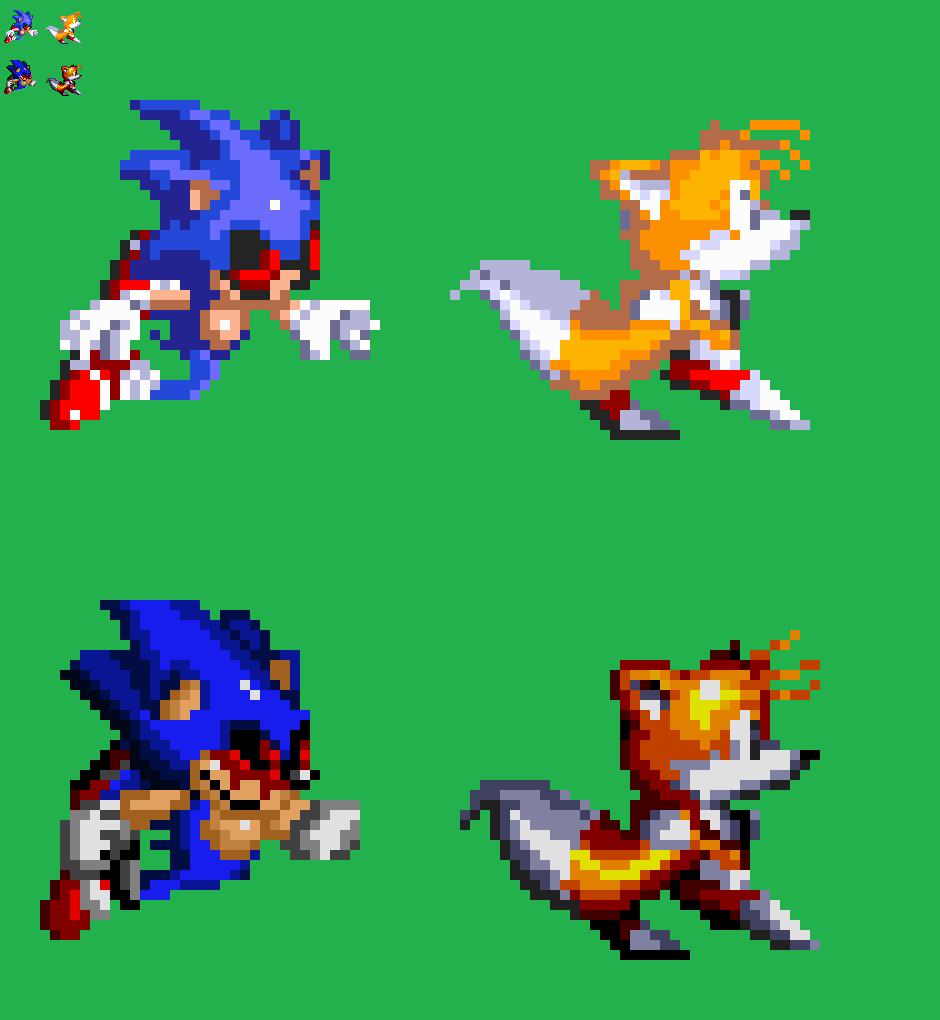 Pixilart - Sonic exe Tails exe by Deku100183