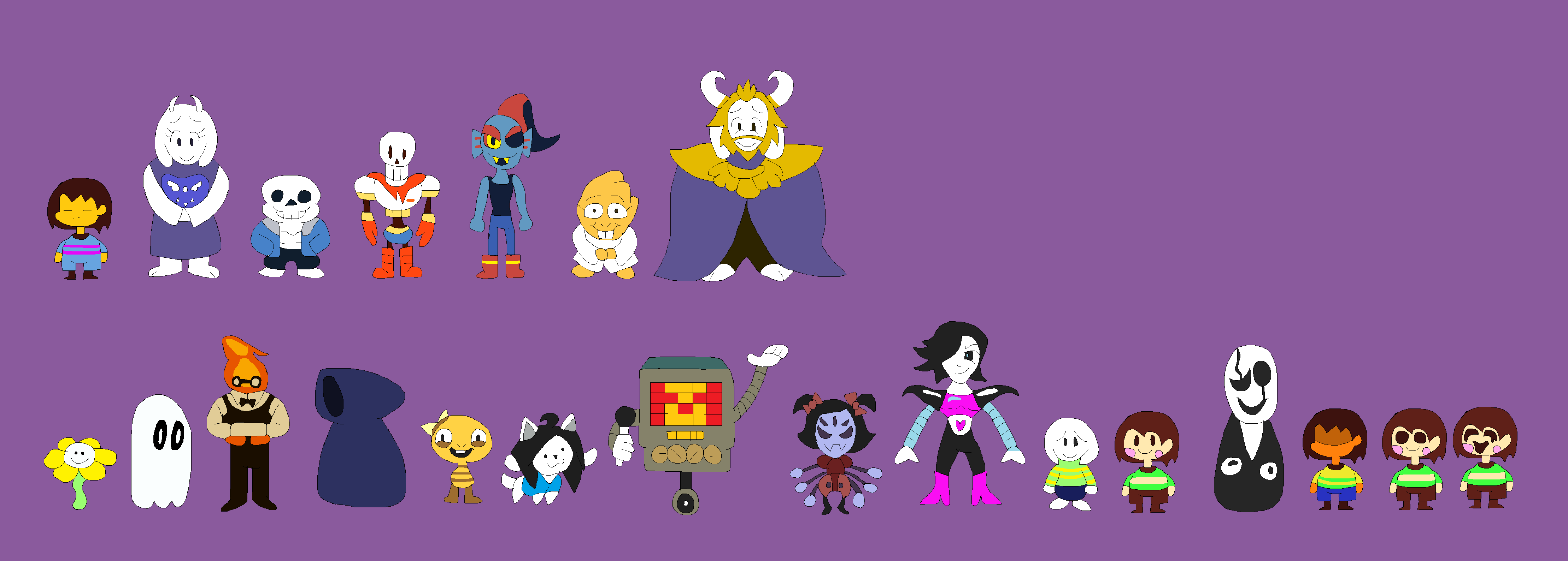 Redrawn and Traced Drawing - Undertale Customs 2 by Abbysek on DeviantArt