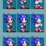 10x Sonic Trilogy Fusion Sonic Sprite