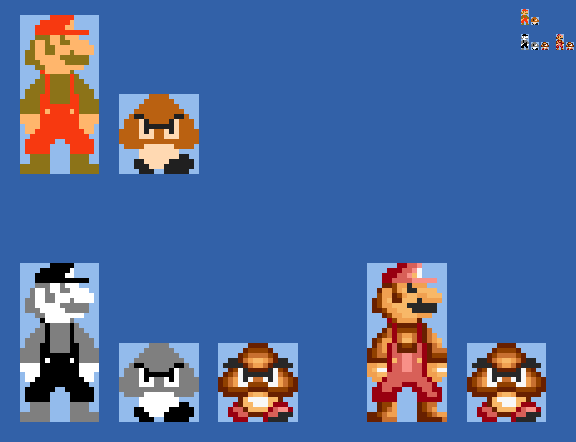 10x SMAS SMB1 Goomba Styled Sprite - SMM2 SMB1 Mar by Abbysek on DeviantArt
