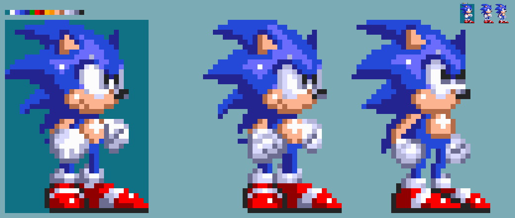 10x S3K Styled Sonic Sprites - Sonic.EXE Head in F by Abbysek on DeviantArt