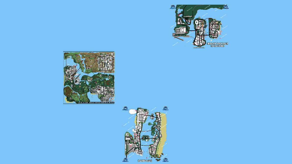 GTA SA Los Santos Map by Abbysek on DeviantArt