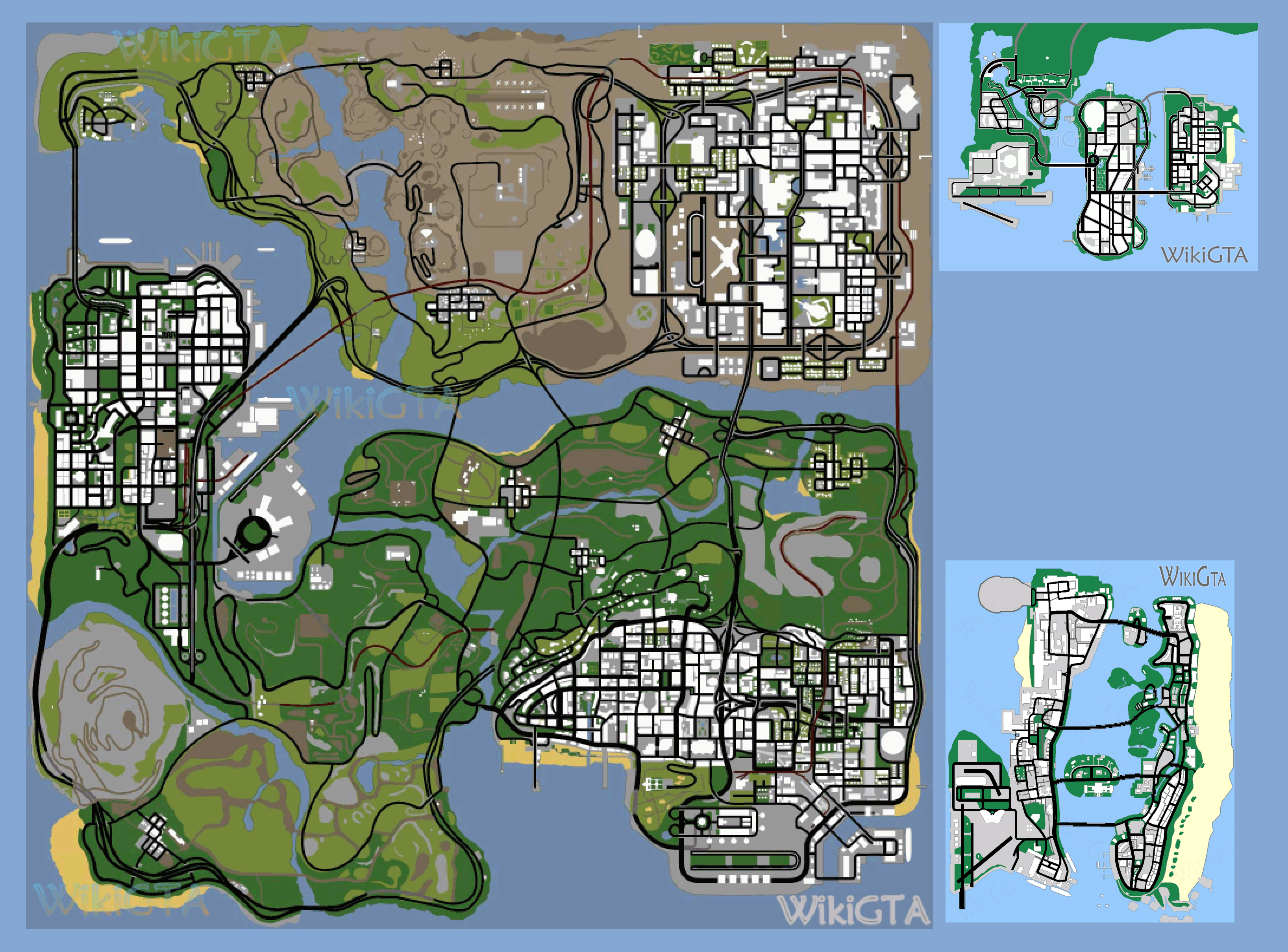 GTA Maps First 3 Maps into one - Download Free 3D model by bacon_master  (@bacon_master) [ccd0e32]