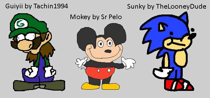 Drawing - Mokey the MOUSE and Sunky the Game Chara by Abbysek on DeviantArt