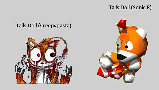 Creepypasta Tails Doll confronts at Sonic R Tails by Abbysek on