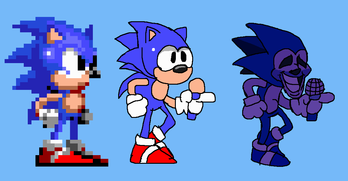 S2 Sonic Sprite is traced over Majin Sonic Shape - by Abbysek on DeviantArt